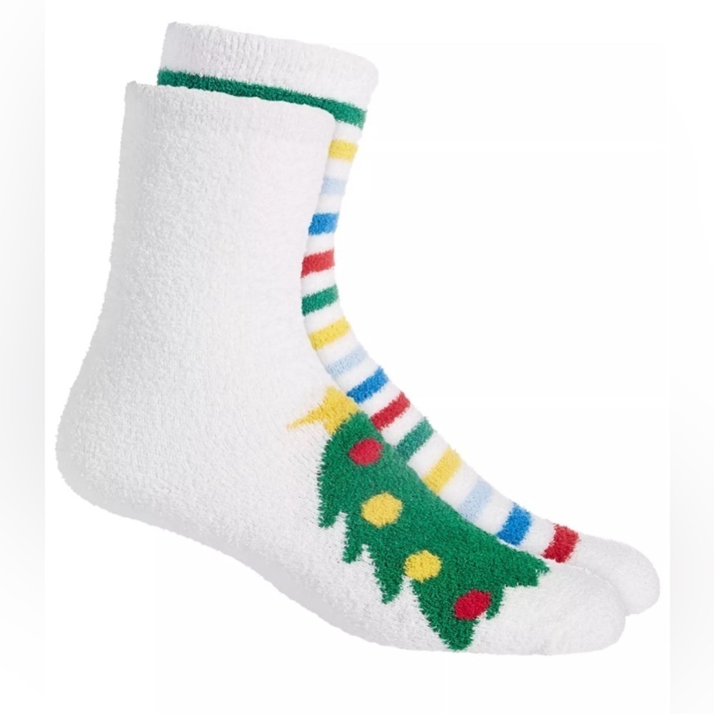 NEW - CHARTER CLUB
Women's 2-Pack Holiday Fuzzy Butter Socks